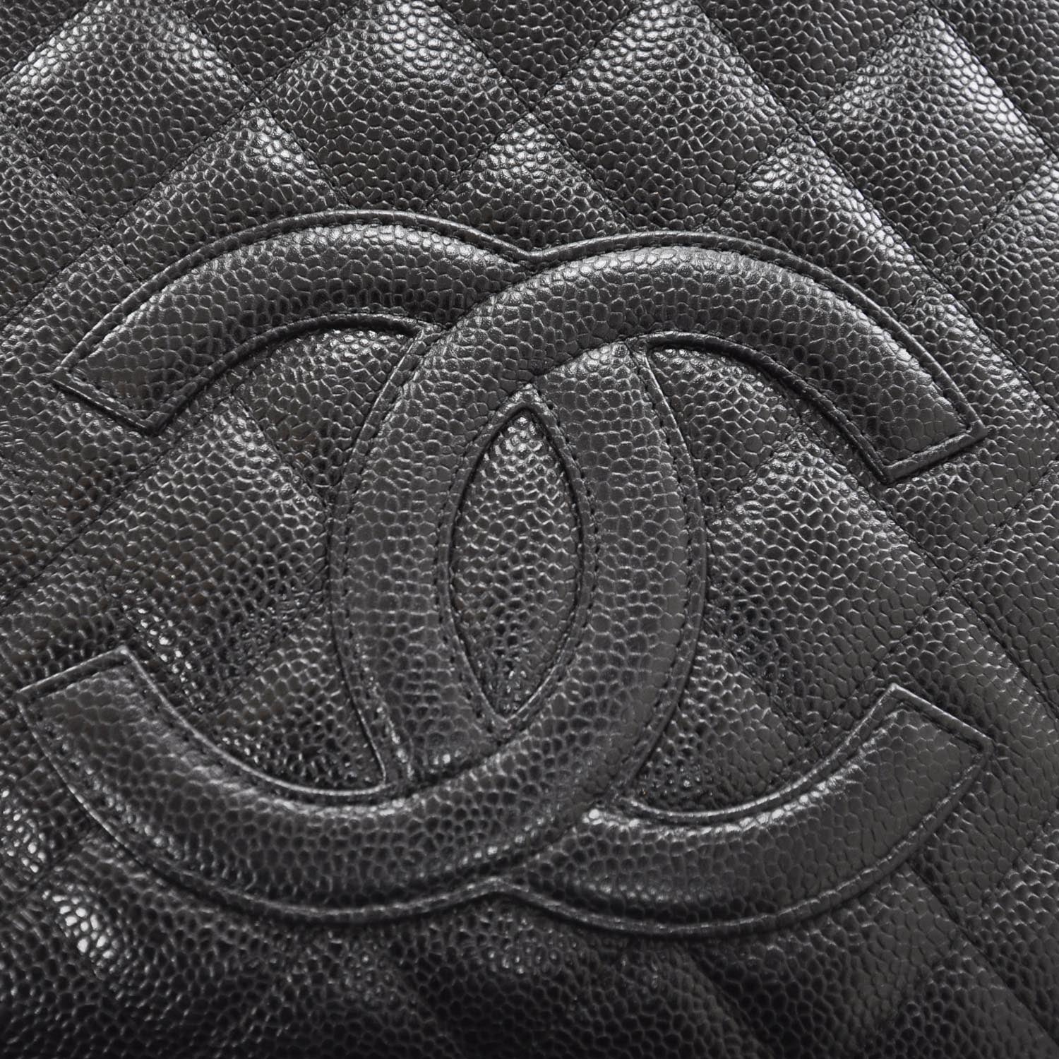 Chanel Caviar Petit Shopping Tote PST Black GHW 9 of 10