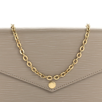 Louis Vuitton Epi Felicie Pochette Chain Wallet Galet 8 of 12