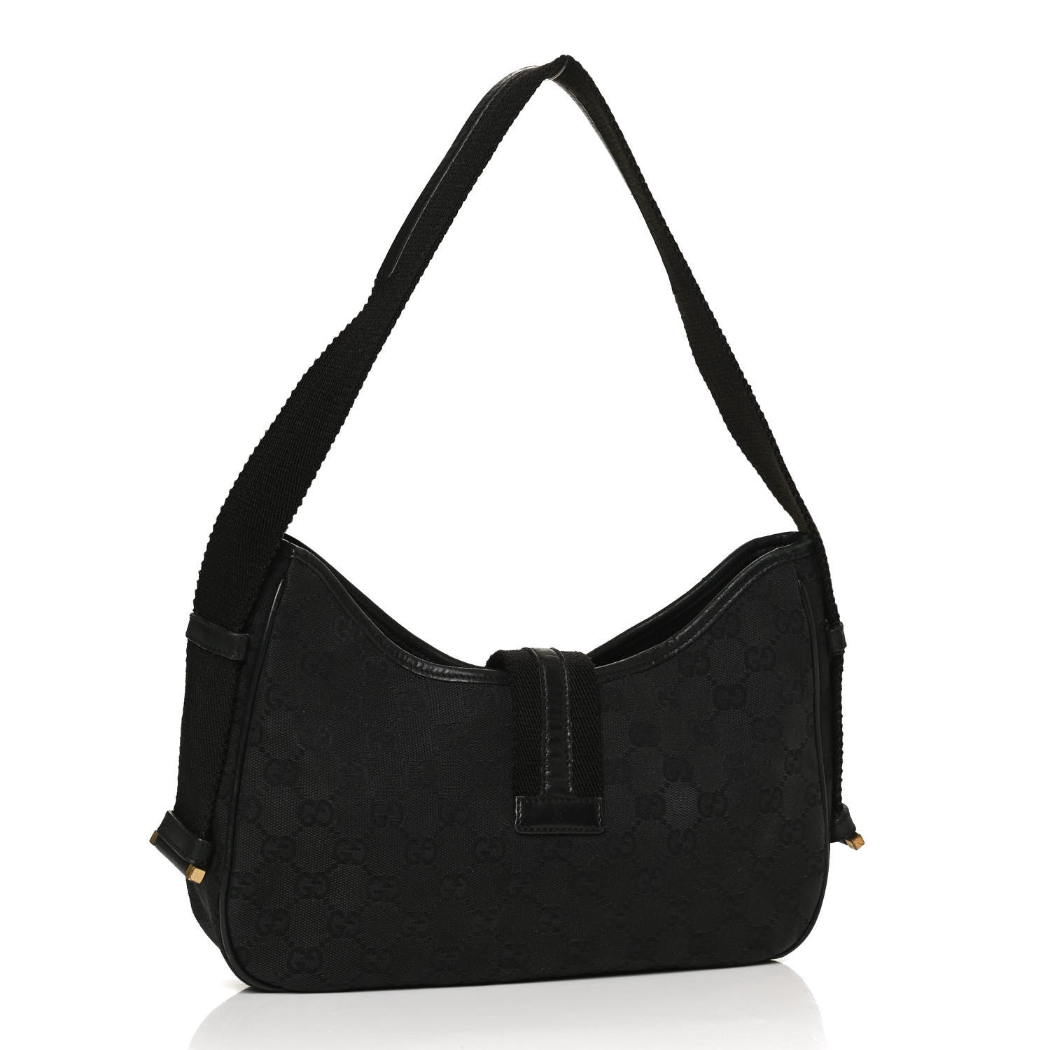 Gucci Monogram Shoulder Bag Black 2 of 12