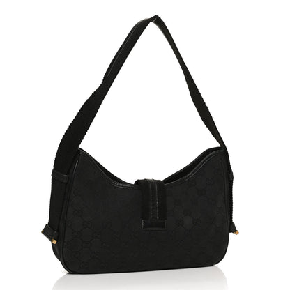 Gucci Monogram Shoulder Bag Black 2 of 12