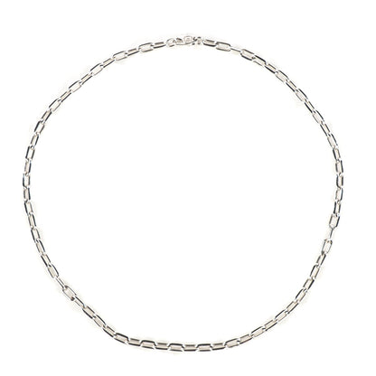 Cartier 18K White Gold 5mm Spartacus Chain Necklace 1 of 5