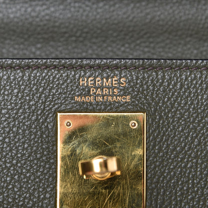 Hermes Togo Kelly Retourne 32 Vert Olive 8 of 9