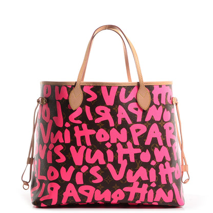Louis Vuitton Monogram Graffiti Neverfull GM Fuchsia 1 of 7