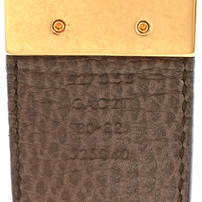 Gucci Calfskin Double G Reversible 37mm Belt 80 32 Black Cocoa 7 of 10