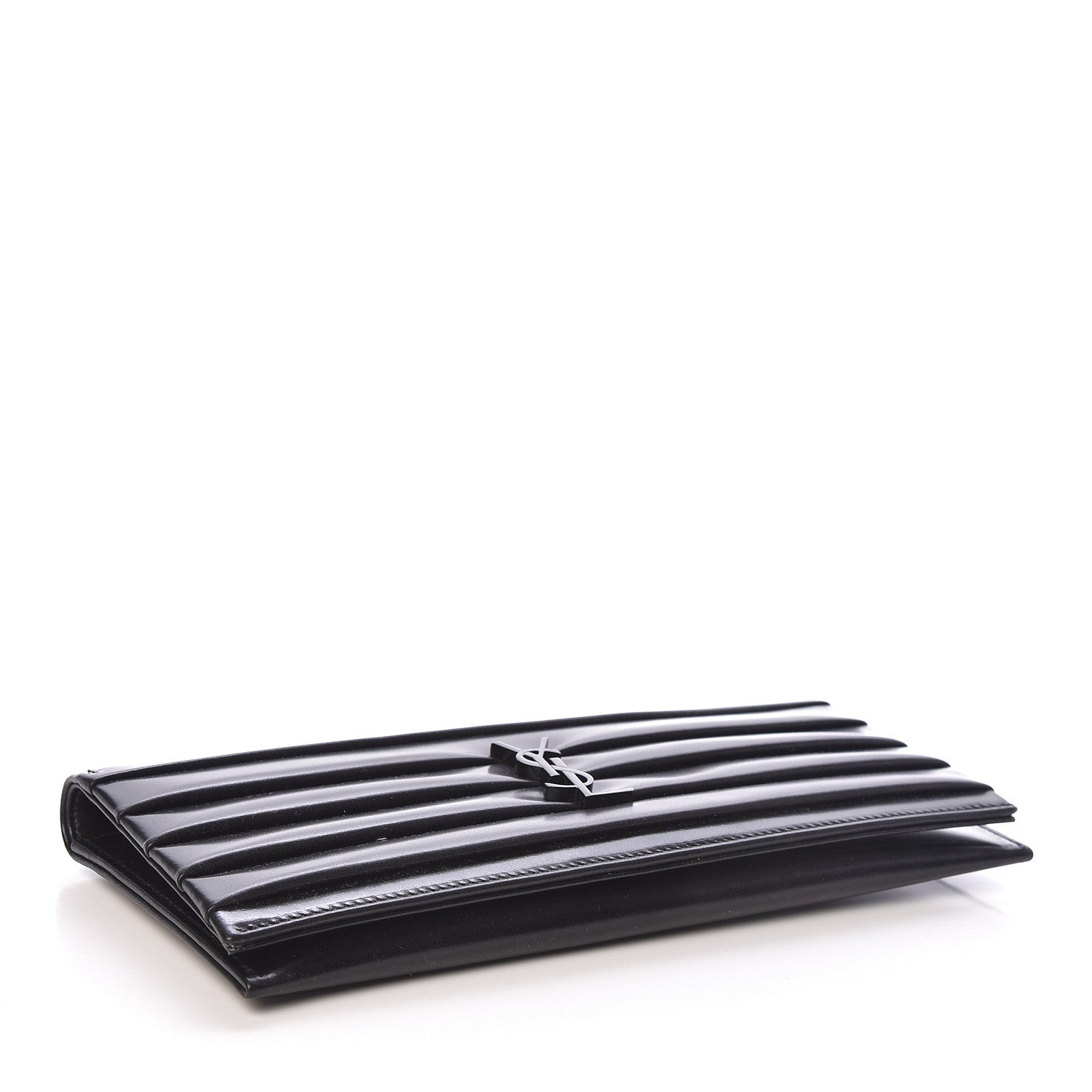 Saint Laurent Calfskin Monogram Smoking Clutch Black 4 of 7