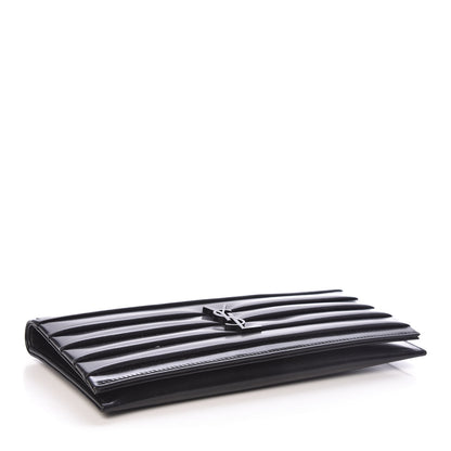 Saint Laurent Calfskin Monogram Smoking Clutch Black 4 of 7