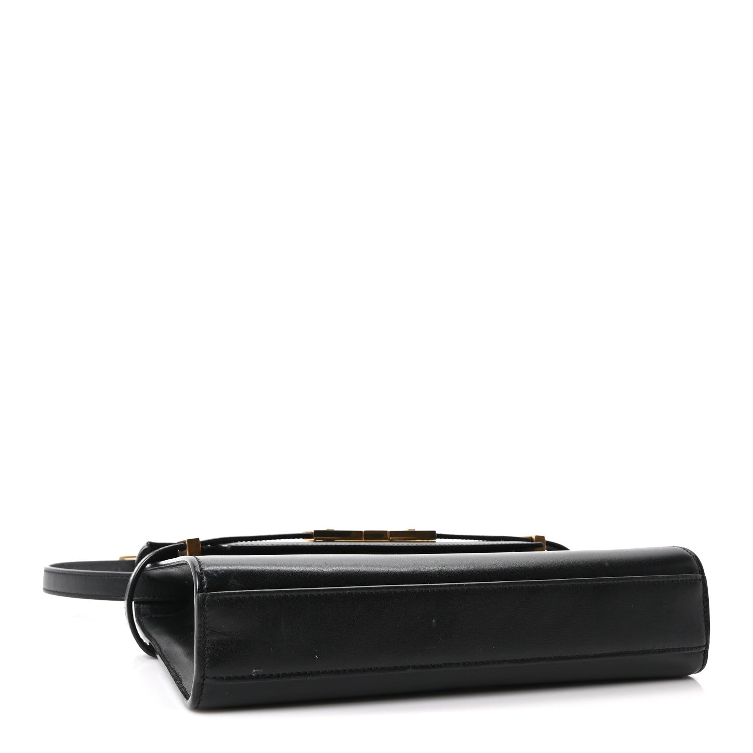 Saint Laurent Smooth Calfskin Small Manhattan Shoulder Bag Black 3 of 9