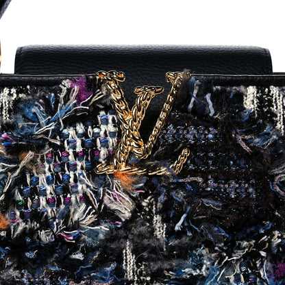 Louis Vuitton Tweed Calfskin Capucines MM Multicolor 7 of 9