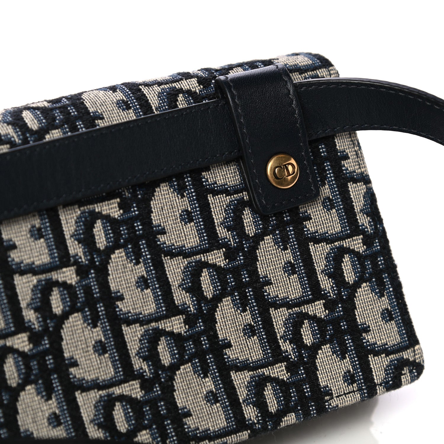 Christian Dior Oblique Saddle Belt Bag Blue 5 of 5