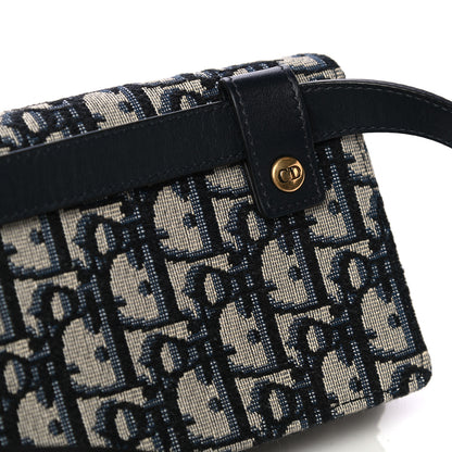 Christian Dior Oblique Saddle Belt Bag Blue 5 of 5
