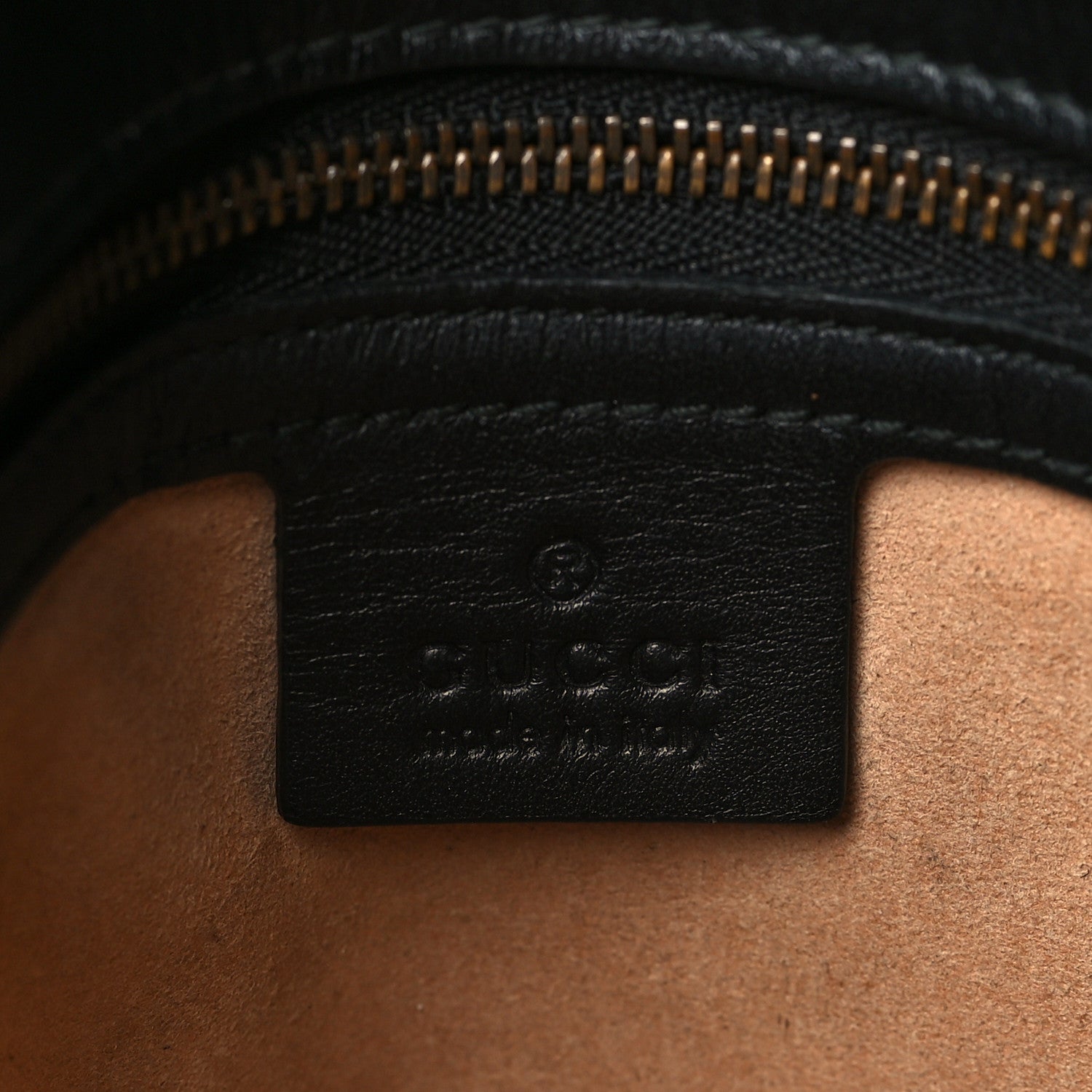 Gucci Calfskin Matelasse Medium GG Marmont Shoulder Bag Black 6 of 10