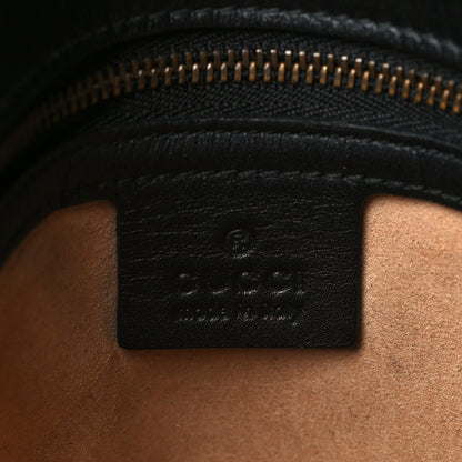 Gucci Calfskin Matelasse Medium GG Marmont Shoulder Bag Black 6 of 10