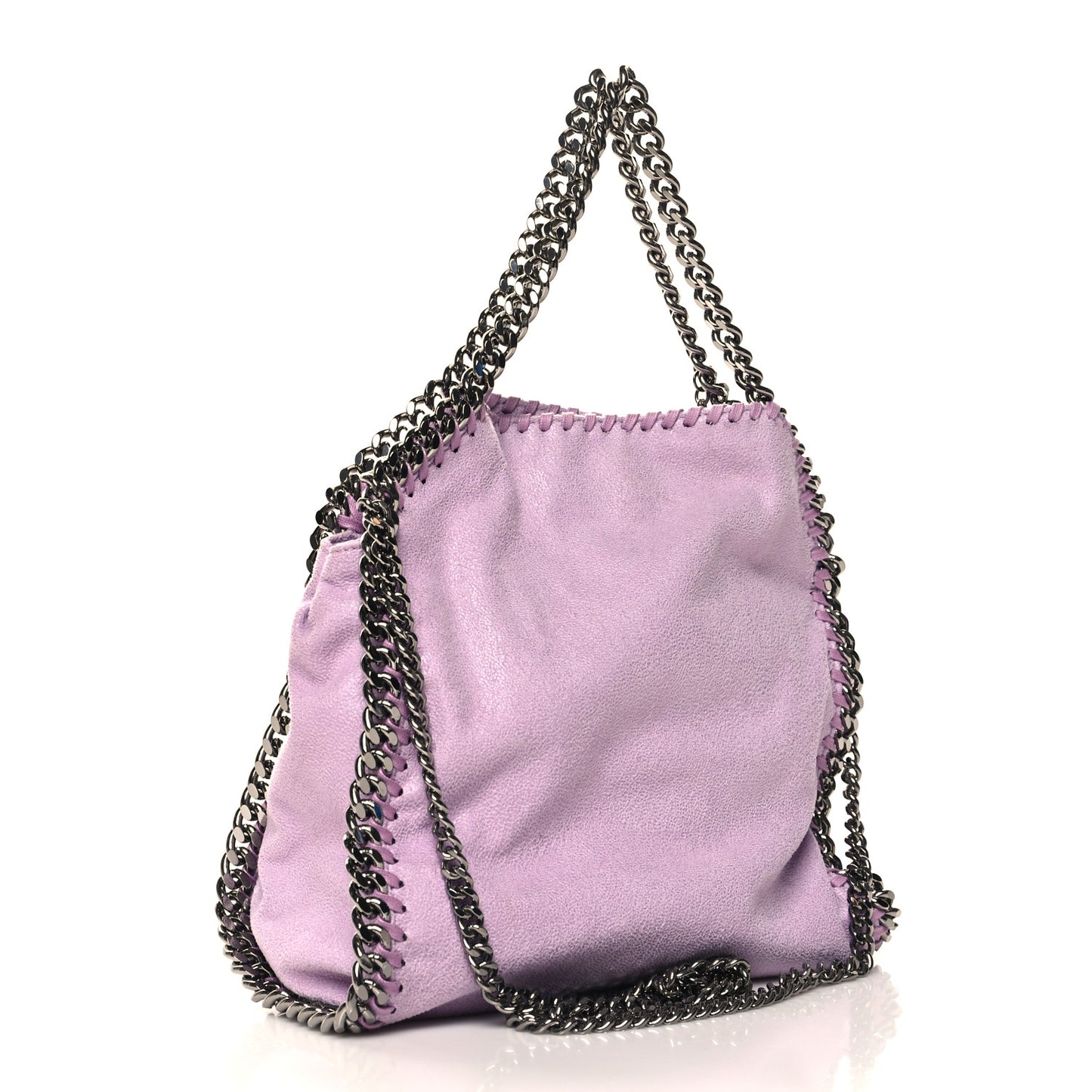 Shaggy Deer Mini Falabella Fold Over Tote Amethyste