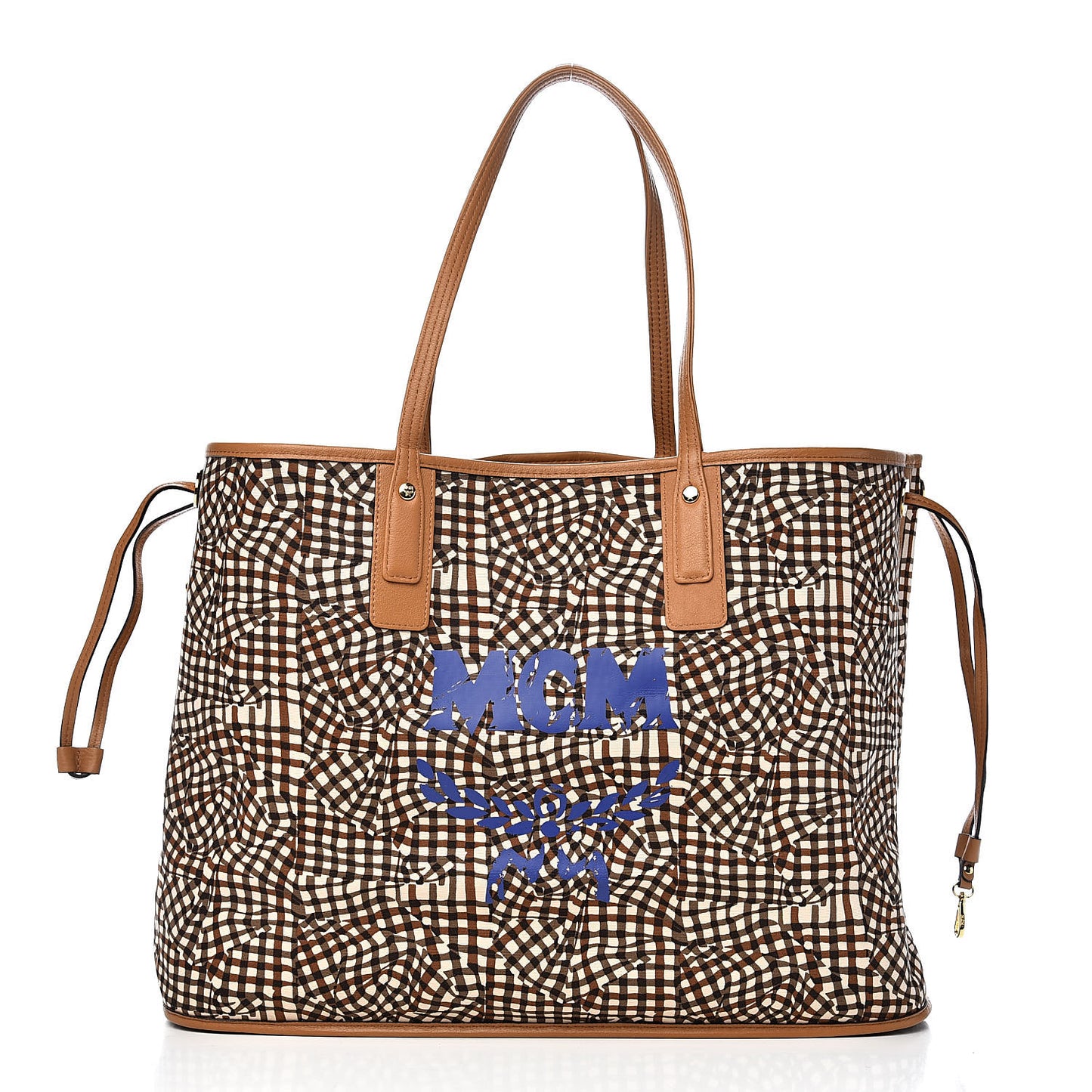 Visetos Large Liz Reversible Shopper Tote Cognac