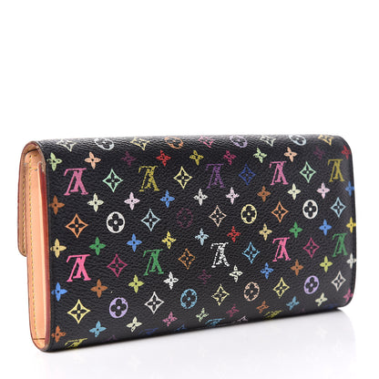 Louis Vuitton Monogram Multicolor Sarah Wallet Black Grenade 3 of 18
