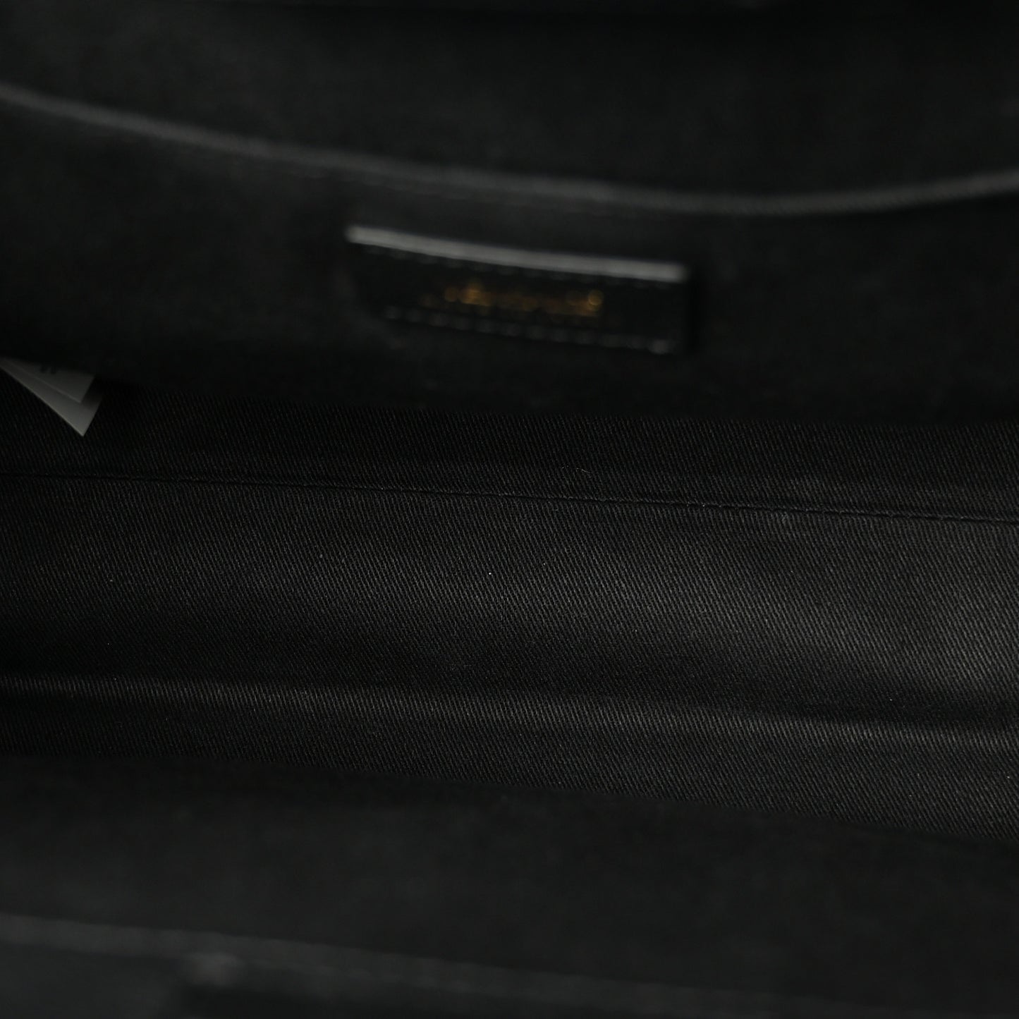 Grainy Calfskin Large Virtus Top Handle Tote Black