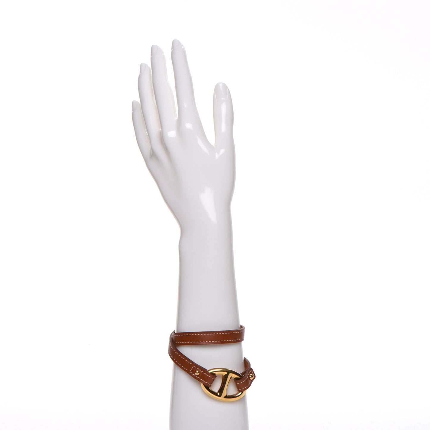 Natural Tadelakt Granville Double Tour Bracelet M Fauve