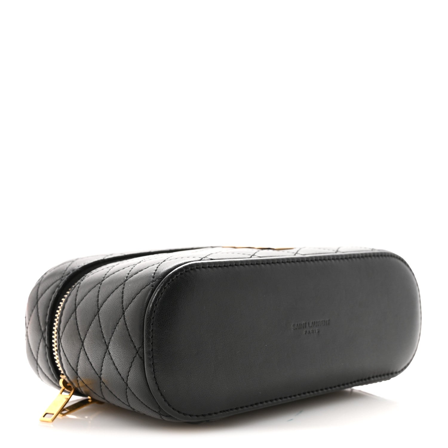Saint Laurent Lambskin Quilted Mini Gaby Vanity Case Black 3 of 8