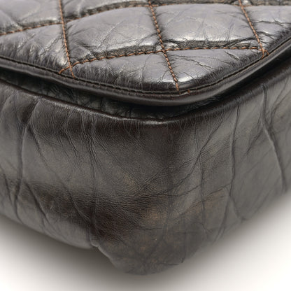 Chanel Metallic Aged Calfskin Quilted Medium Pondichery Flap Bronze 8 of 9