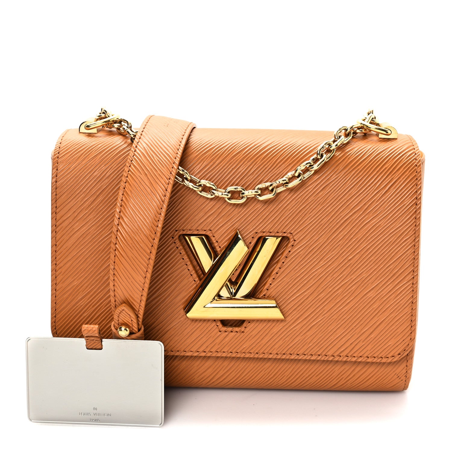 Louis Vuitton Epi Twist Shoulder Bag MM Gold Miel 3 of 10
