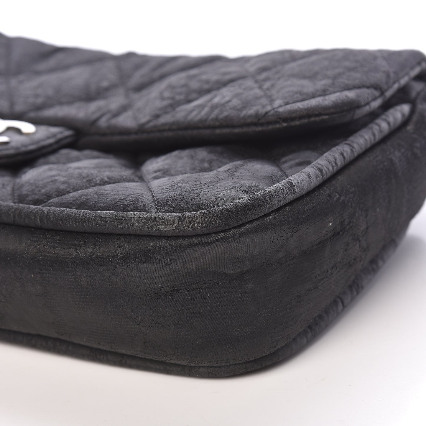 Coated Canvas Quilted Le Marais Flap Black