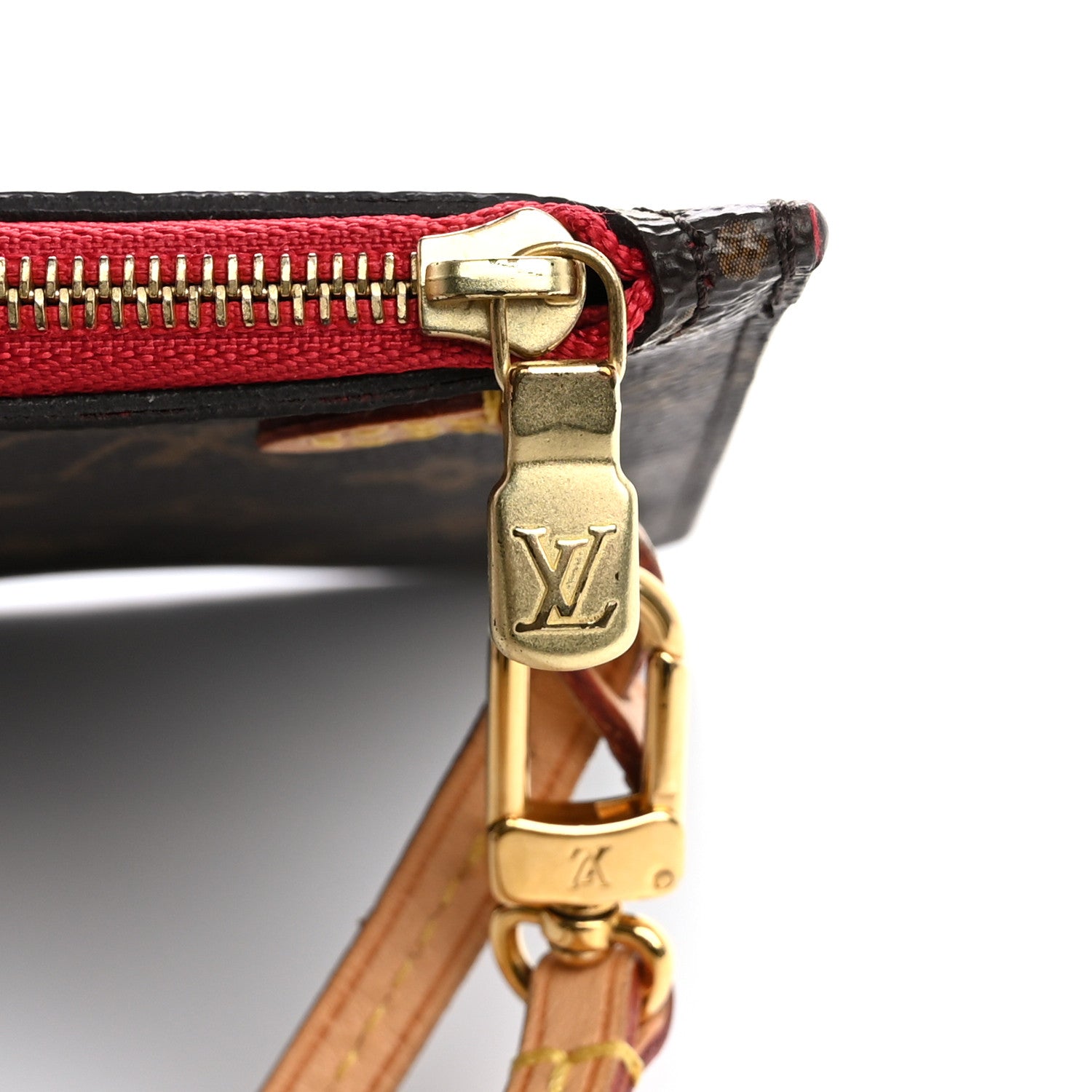 Louis Vuitton Monogram Neverfull MM GM Pochette Cherry 9 of 11