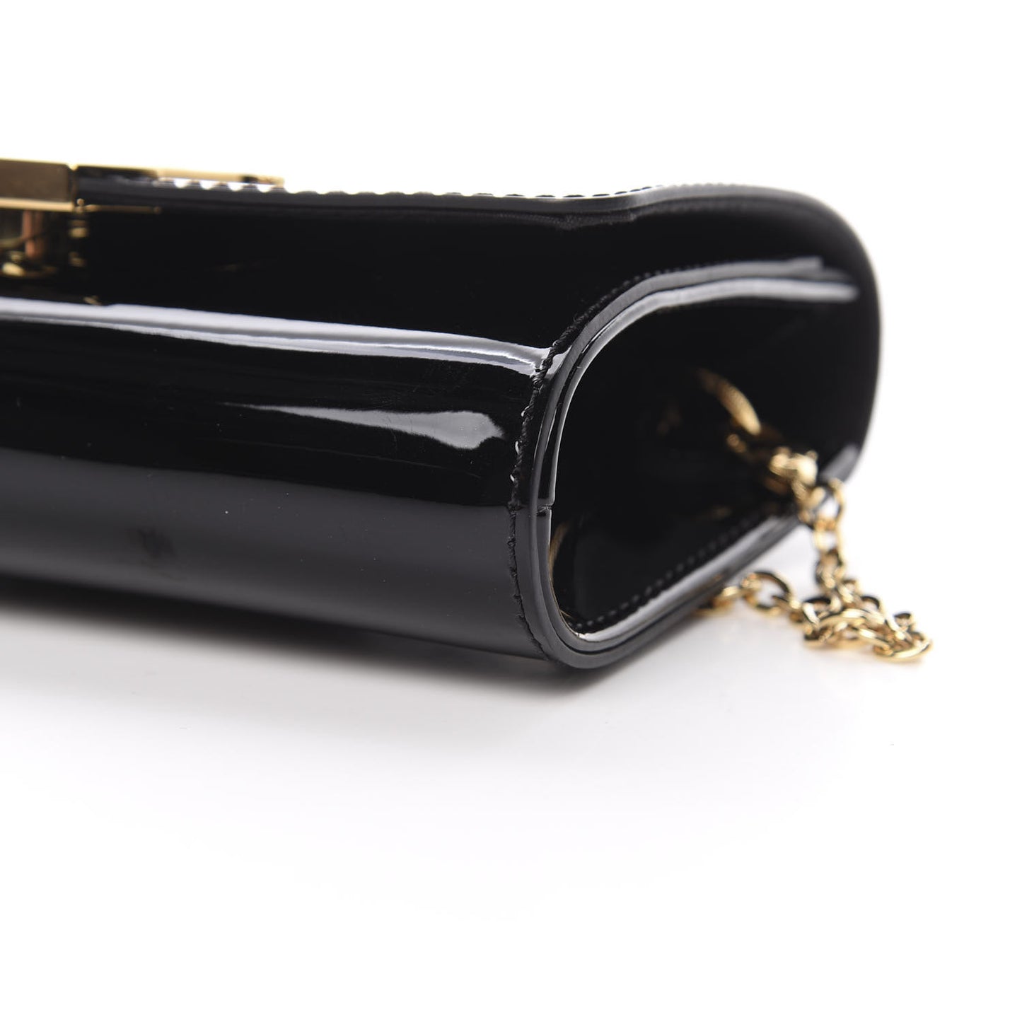 Patent Louise PM Chain Clutch Black