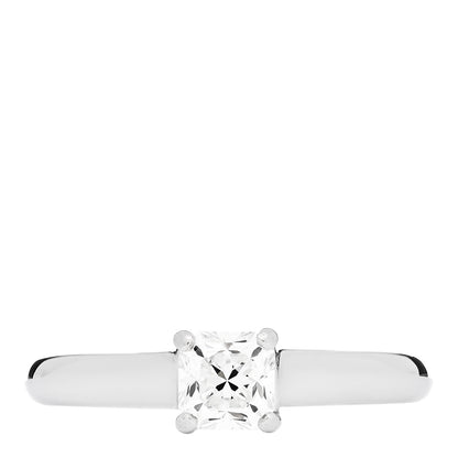 Tiffany Platinum Diamond .54ct Solitaire Lucida Engagement Ring 54 6.75 1 of 6