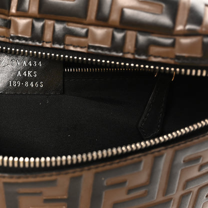 Fendi Vitello Century Bi-Color FF 1974 Embossed Belt Bag Maya Black 7 of 10