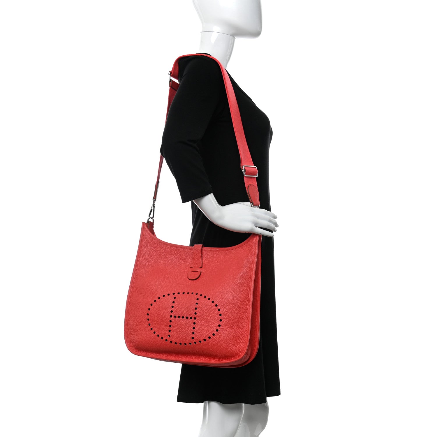 Hermes Taurillon Clemence Evelyne III PM Rose Jaipur 2 of 10