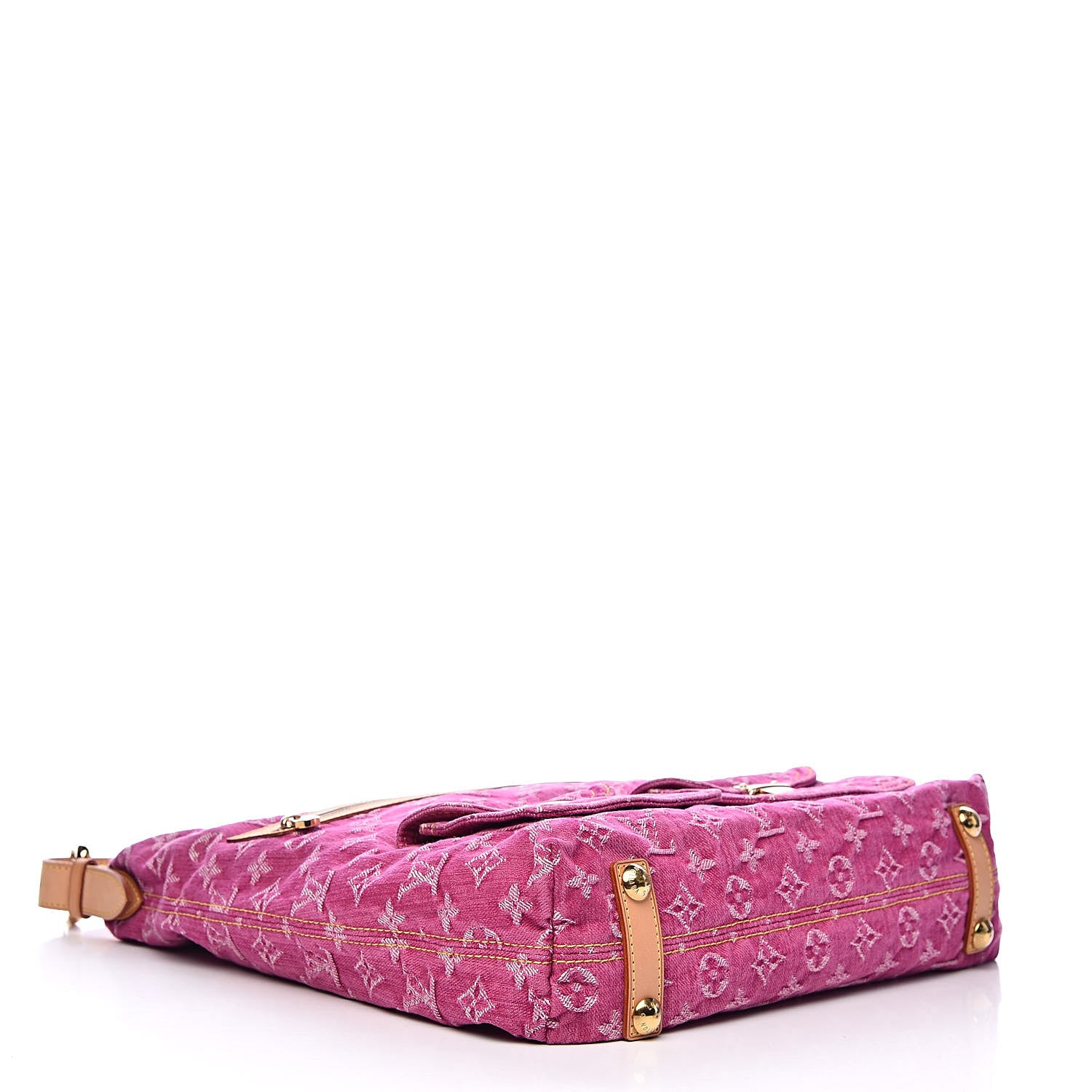 Louis Vuitton Denim Baggy GM Fuchsia 4 of 10