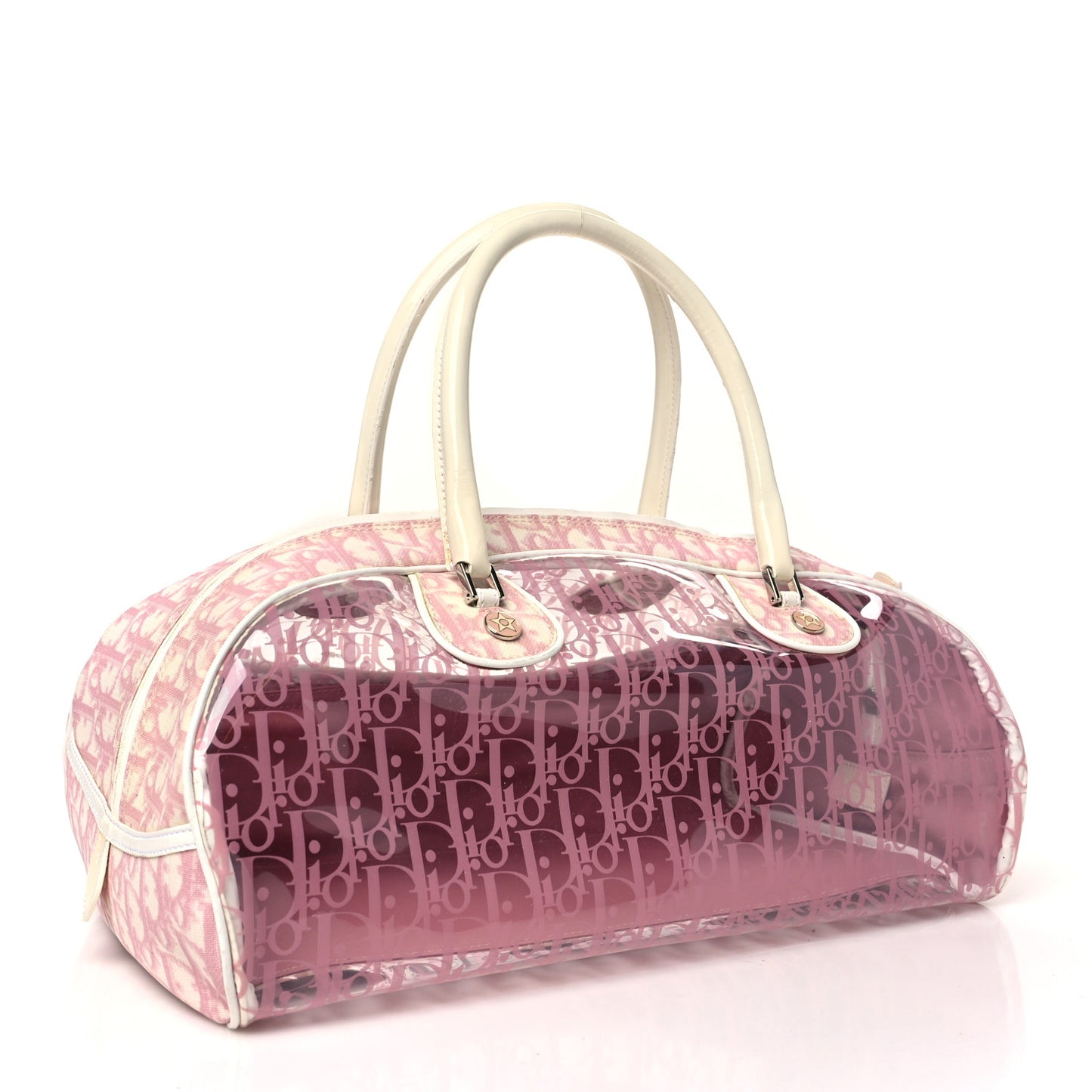 Monogram PVC Bowler Pink
