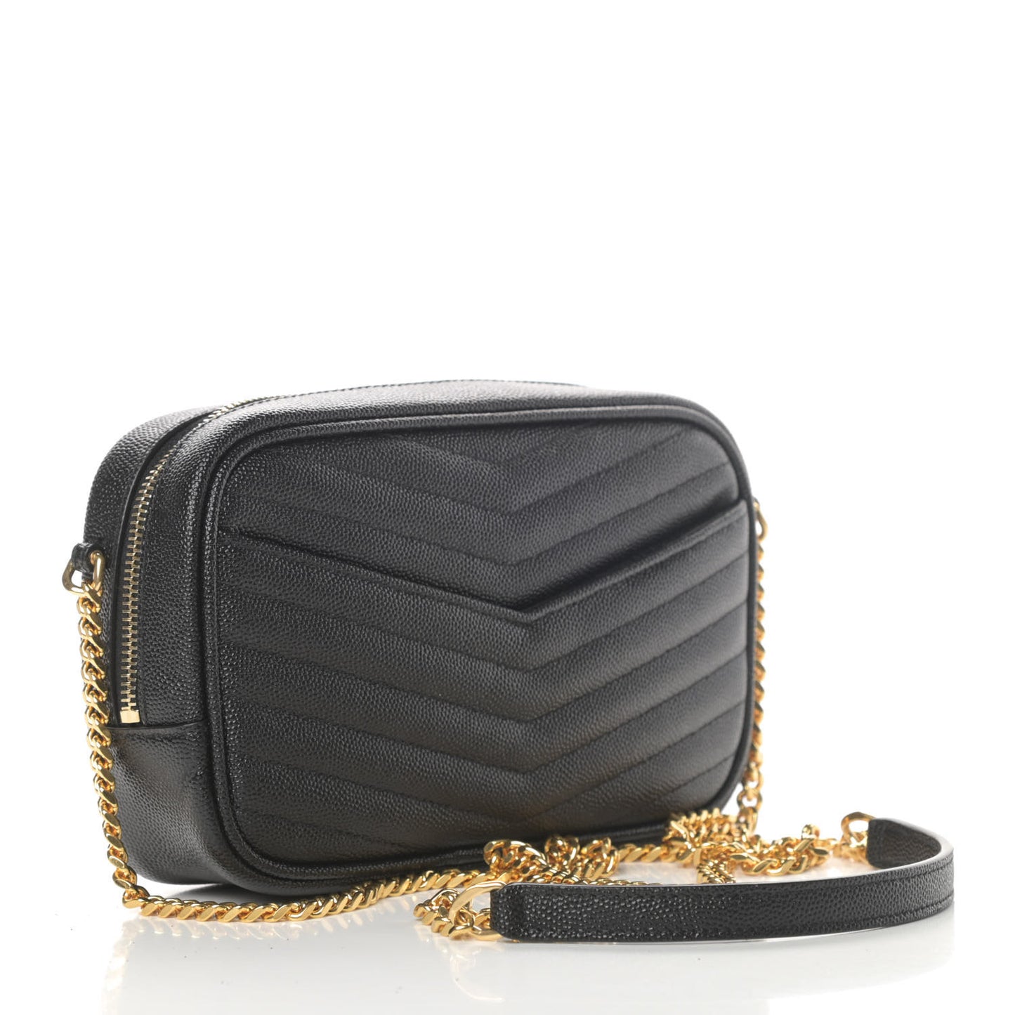 Grain De Poudre Matelasse Monogram Mini Lou Camera Bag Black