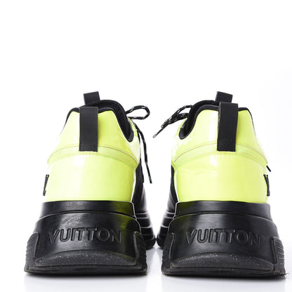 Louis Vuitton Calfskin Run Away Pulse Sneakers 7 Black Yellow 7 of 11