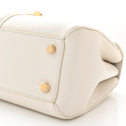 Celine Grained Calfskin Small 16 Top Handle Bag White 11 of 11