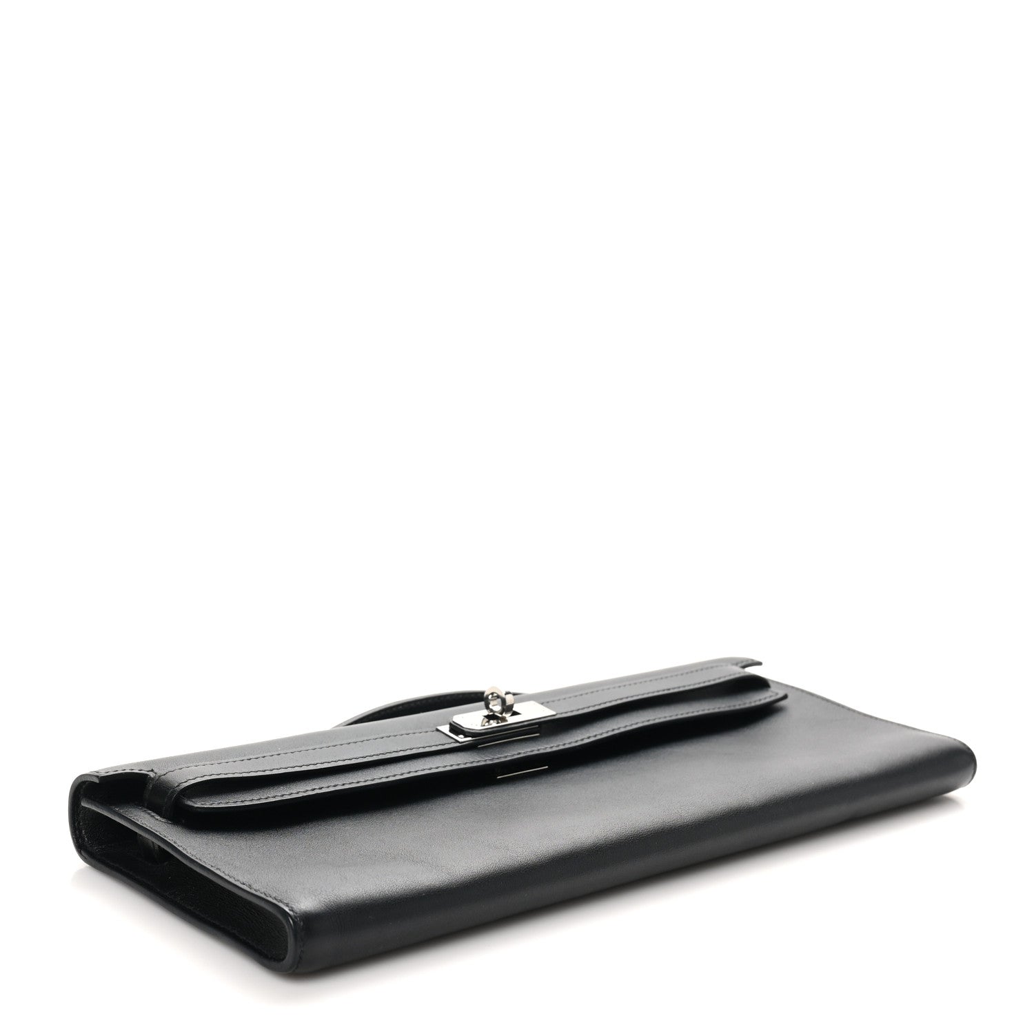 Hermes Swift Kelly Cut Clutch Pochette Black 4 of 11