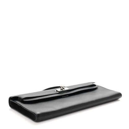 Hermes Swift Kelly Cut Clutch Pochette Black 4 of 11