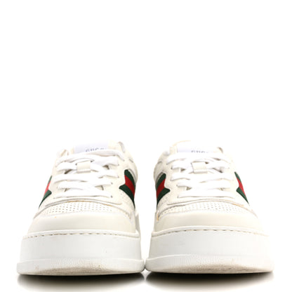 Gucci Calfskin Web Perforated Womens Platform 55mm Sneakers 40 White Bright Splash 3 of 18