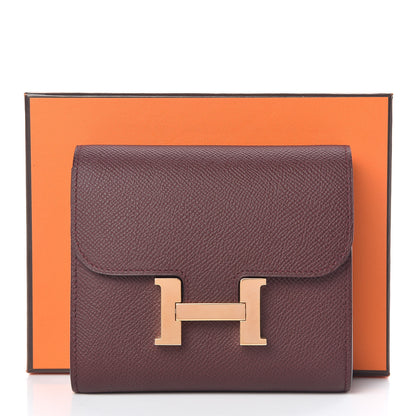 Hermes Epsom Constance Short Wallet Bordeaux 8 of 8