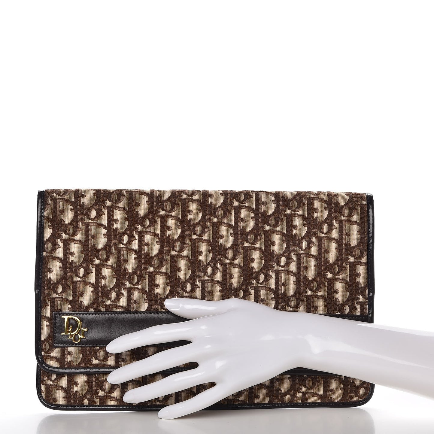 Monogram Clutch Brown