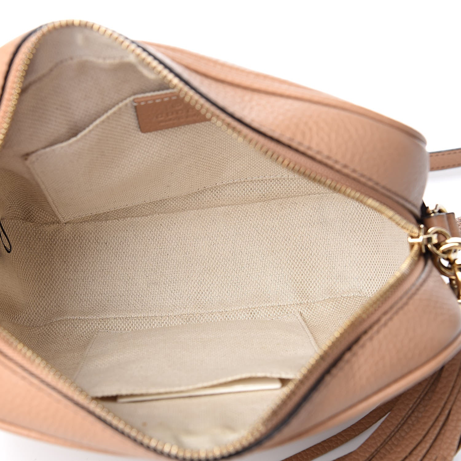 Gucci Pebbled Calfskin Small Soho Disco Bag Rose Beige 5 of 12