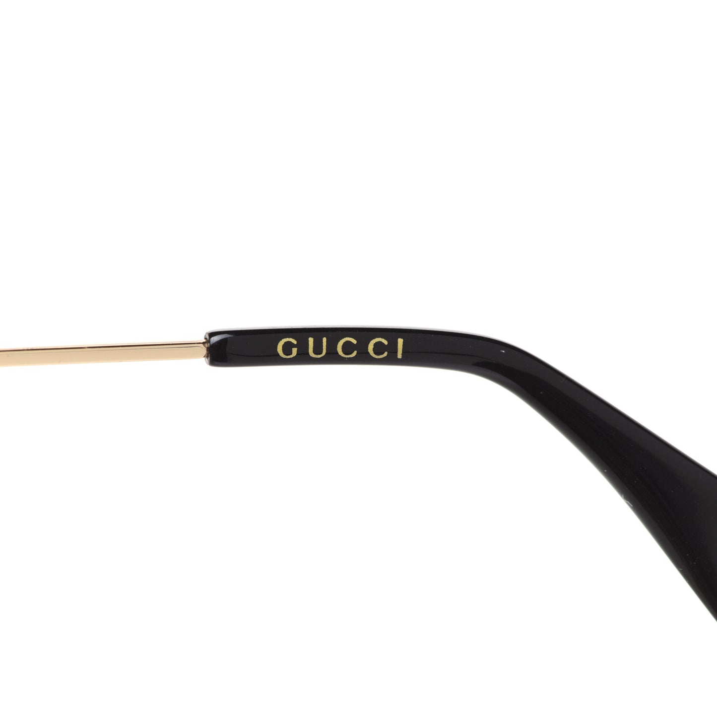 Metal Rectangular Frame Sunglasses GG0414S Gold Multicolor