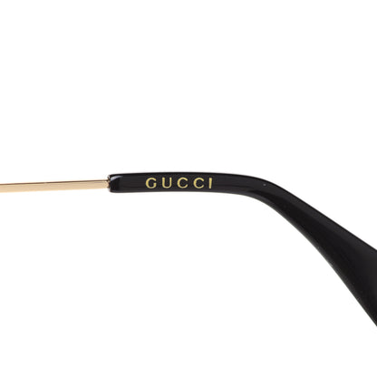 Gucci Metal Rectangular Frame Sunglasses GG0414S Gold Multicolor 6 of 9