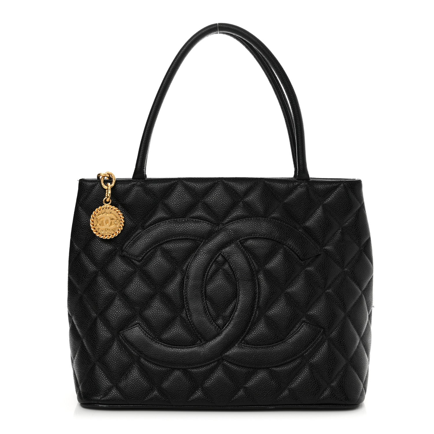 Chanel Caviar Quilted Medallion Tote Black 1 of 20