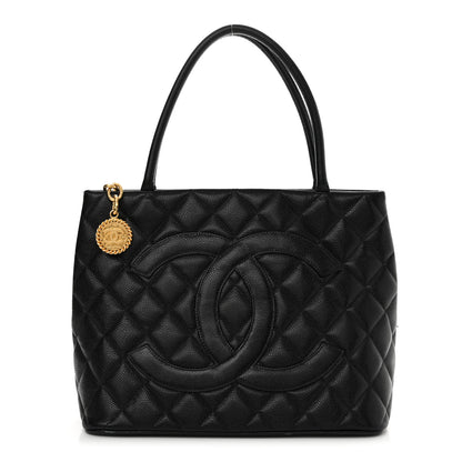 Chanel Caviar Quilted Medallion Tote Black 1 of 20
