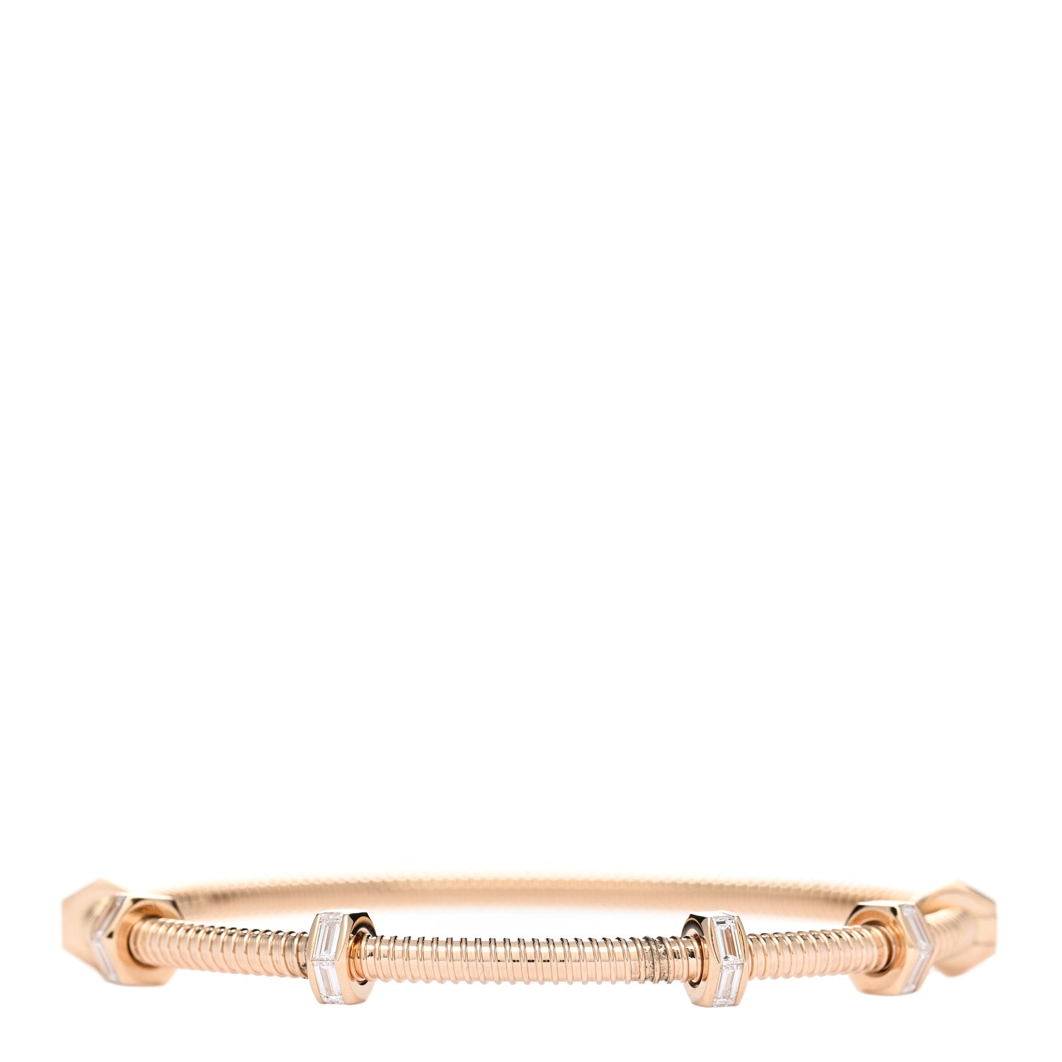 Cartier 18K Pink Gold Diamond Ecrou de Cartier Bracelet 17 1 of 4