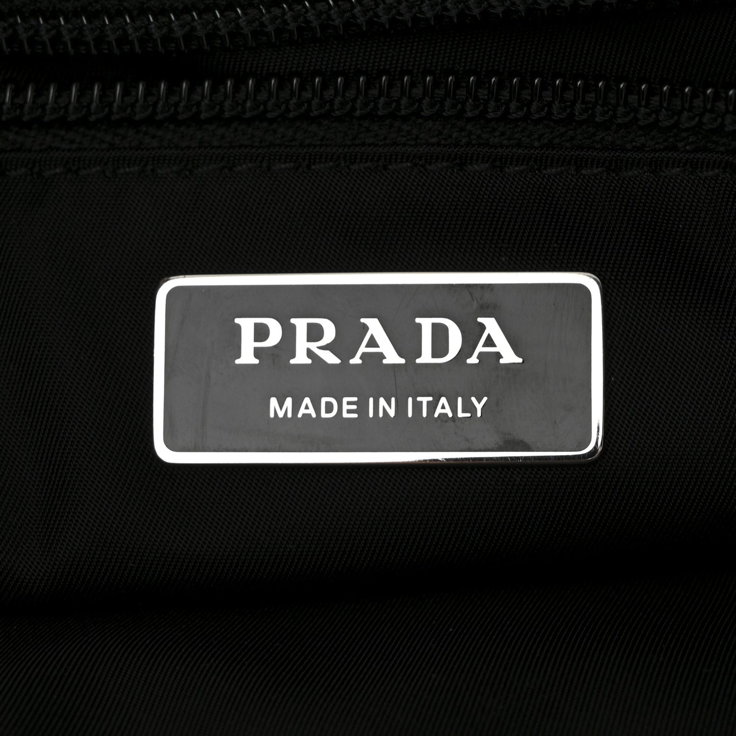 Re-Nylon Vitello Padded Large Flap Shoulder Bag Black