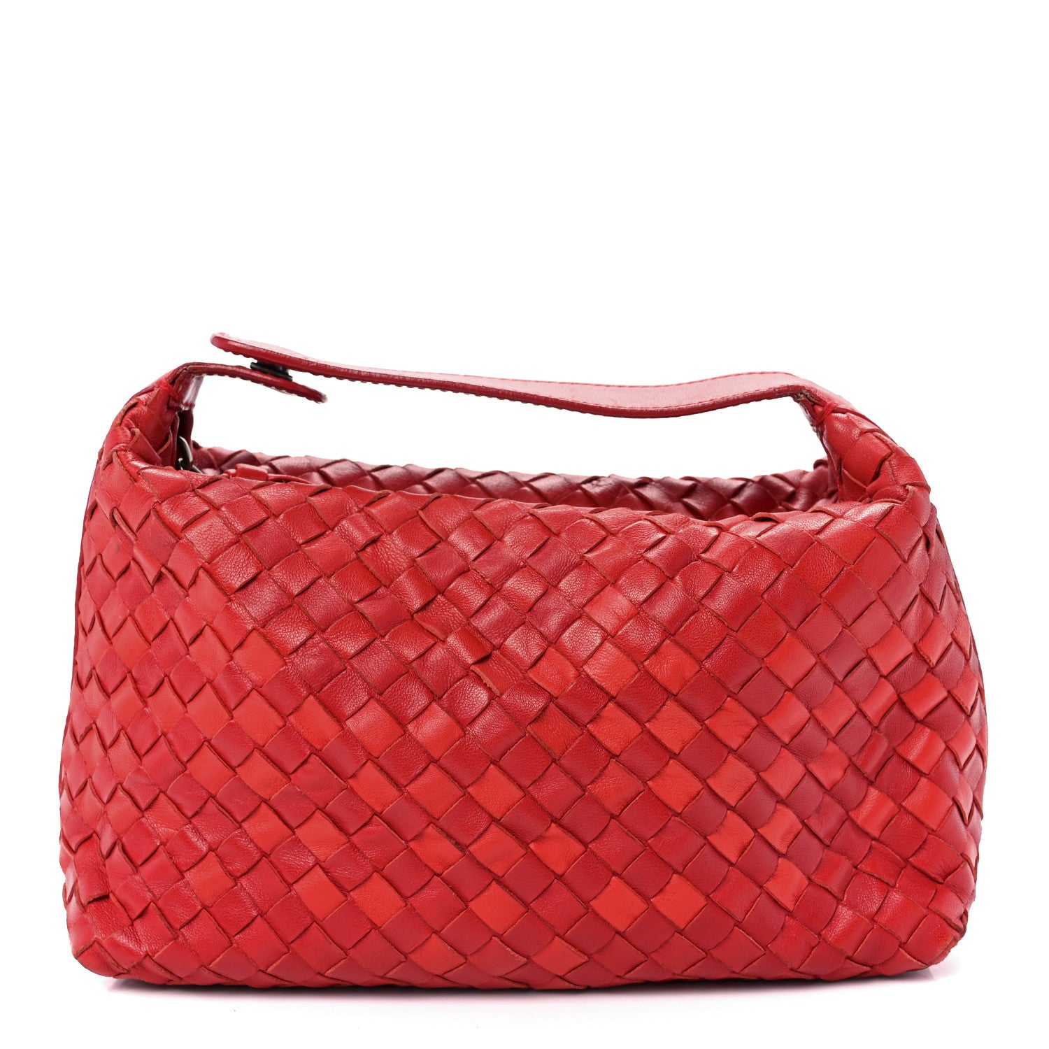 Bottega Veneta Nappa Intrecciato Large Cosmetic Case Carmino 1 of 13