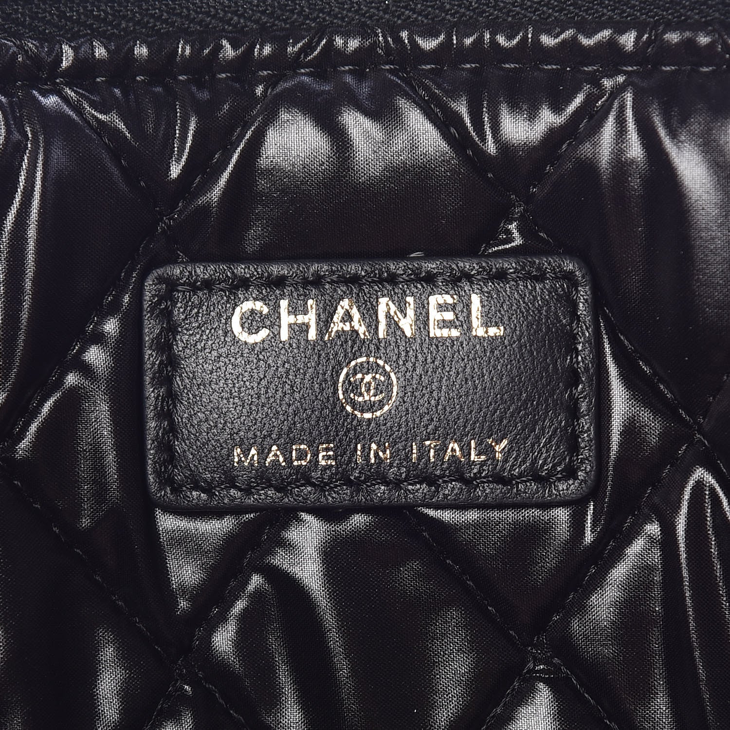 Chanel Lambskin Bi Quilted Large Cosmetic Case Black 6 of 8