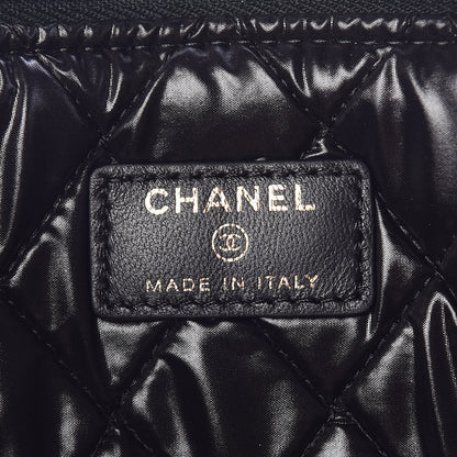 Chanel Lambskin Bi Quilted Large Cosmetic Case Black 6 of 8